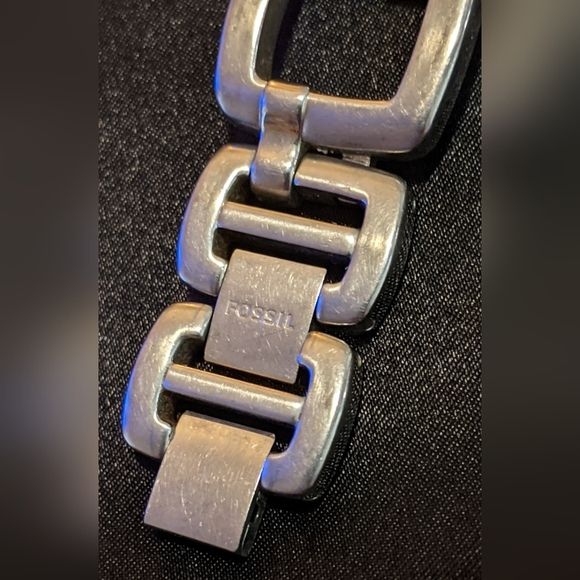 Vintage Fossil Women's Geometric Quartz Watch Stainless Steel Needs Battery - Picture 3 of 11